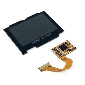 RGRS Game Boy Advance SP IPS Backlight LCD Mod Kit لـ AGS 001 و 101 مع مربع التخزين [لعبة فيديو]
