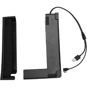 ciciglow Horizontal Stand for Slim Console with 4 Port USB Hub, RGB Colorful Lighting, ABS Material, Stable Stand, Sync & Charge, Game Console Accessories, (Black)
