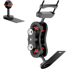 Radar Detector Mount, Aluminum Rearview Mirror Rod Radar Bracket, Suitable for Uniden Radar Model