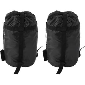 Black Compression Bag, Drawstring Design, Durable Oxford Fabric Adult Sleeping Bag Storage Bag for Camping, Mountaineering, Picnic