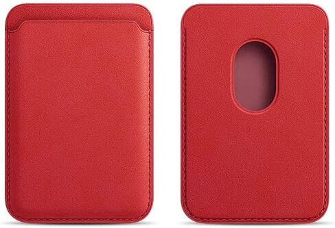 Leather Card Holder Wallet with MagSafe Compatibility, For Iphone 12/13/14/15/16 Series, Magnetic Phone Wallet, Carrying Bank Cards, IDs, or Credit Cards Securely (Black) in Kuwait