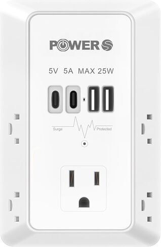 موسع منفذ كهربائي مع منافذ USB (2C2A) ، مخرج جدار دافئ مع ضوء ليلي ، واقي زيادة ، محول توصيل الجدار لأجهزة متعددة ، موسع المقبس الجدران in Saudi Arabia