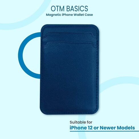 OTM Essentials أساسيات محفظة الهاتف الجلدية فو ، مغناطيسي أنيق ، متوافق مع أجهزة Magsafe ، يحمل البطاقات ، معرف الطالب ، تمريرة ، إلخ ، والوردي الفاتح in Saudi Arabia