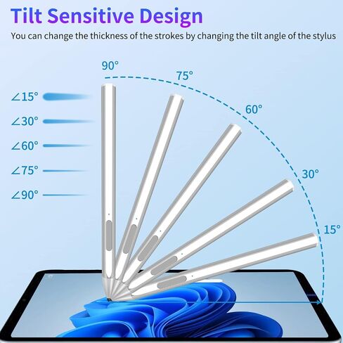 stylus لـ Microsoft Surface Pro9/8/7/6/5/4/3/x كمبيوتر محمول/كتاب سطحي/Book/Studio 3/GO/GO2/GO3 ، 4096 in Saudi Arabia