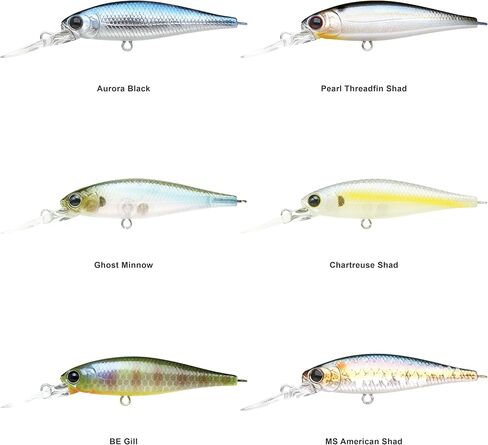 LUCKY CRAFT Pointer 48DD Fishing Lures for Freshwater, 2" Deep-Diving Suspending Jerkbait, Trout and Bass Lures, 3–4ft Depth, Precision Freshwater Fishing Gear and Accessories for Tackle Box in Saudi Arabia
