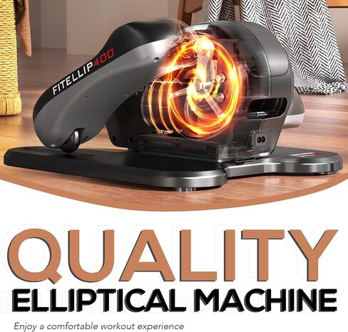 KeppiFitness Under Desk Elliptical Machine, Ellipse Leg Exerciser Equipment for Home, Electric Seated Pedal for Legxercise with Remote Control, Mini Elliptical Machine for Seniors and Adults in Saudi Arabia