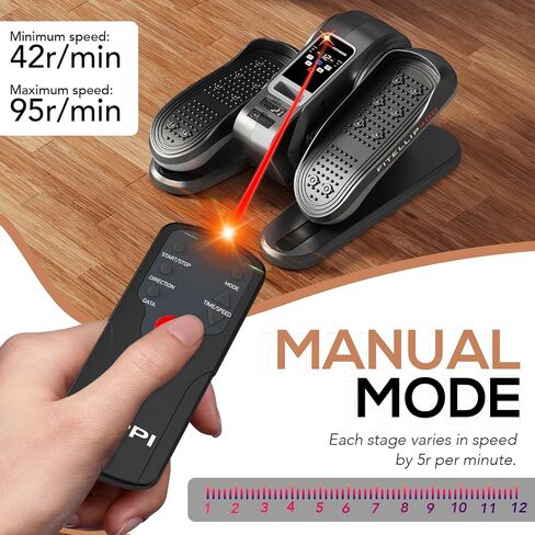 KeppiFitness Under Desk Elliptical Machine, Ellipse Leg Exerciser Equipment for Home, Electric Seated Pedal for Legxercise with Remote Control, Mini Elliptical Machine for Seniors and Adults in Saudi Arabia