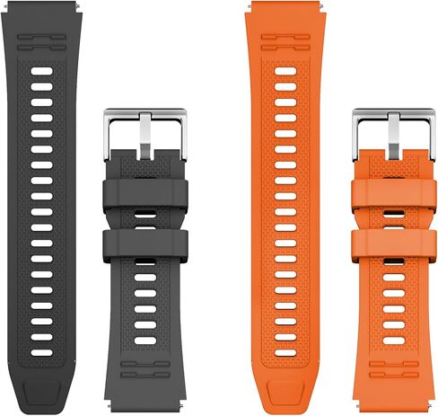 Smart Watch Band 22mm 2 Pack, for AMAZTIM Smart Watch Bands Replacement M2/T2, Compatible with KOSPET Tank M2/T2, TPU Sports Straps Bands, Adjustable Wristband, Men Black Camouflage Band in Saudi Arabia