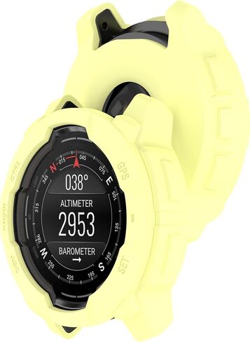 Compatible with Garmin Instinct 3 45MM 50MM Case, Soft Silicone Protector Face Cover Shell Protector Replacement Case Protective Frame for Garmin Instinct 3 Smartwatch (6colors, 50MM) in Saudi Arabia