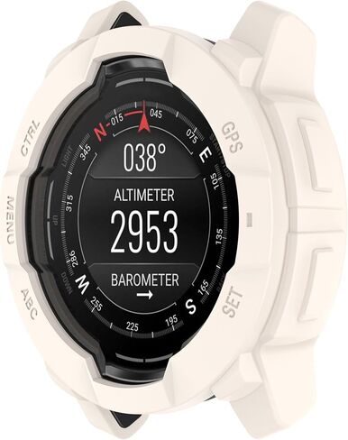 Compatible with Garmin Instinct 3 45MM 50MM Case, Soft Silicone Protector Face Cover Shell Protector Replacement Case Protective Frame for Garmin Instinct 3 Smartwatch (6colors, 50MM) in Saudi Arabia