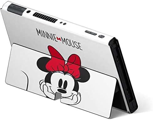 Skinit Skinit Gaming Gaming Skin متوافق مع Nintendo Switch OLED (2021) - تصميم رمز Minnie Mouse مرخص رسميًا in Kuwait