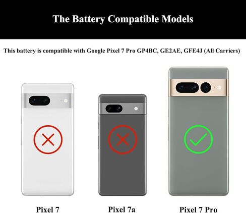 for Pixel 7 Battery Replacement Kit, Replacement Battery for Google Pixel 7 Model GVU6C, GQML3, GO3Z5 with Repair Tools Kit and User Manual in Kuwait