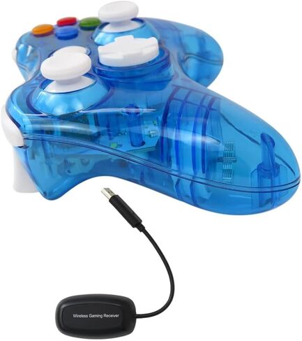 USONLINE911 2.4 جيجا هرتز وحدة تحكم اللاسلكي اللاسلكي متوافق مع وحدة التحكم Xbox 360 ، وألعاب Joypad مع تصميم عصا التناظرية غير متناظرة و 360 ° Operivilection. in Kuwait