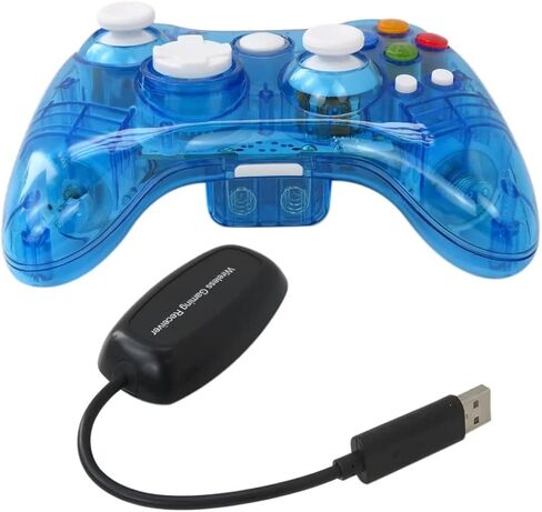 USONLINE911 2.4 جيجا هرتز وحدة تحكم اللاسلكي اللاسلكي متوافق مع وحدة التحكم Xbox 360 ، وألعاب Joypad مع تصميم عصا التناظرية غير متناظرة و 360 ° Operivilection. in Kuwait