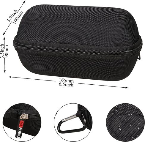 FBLFOBELI Hard Case Compatible with Sony SRS-XB100/SRS-XB12/SRS-XB13 Extra Bass Portable Waterproof Speaker (Case Only) (Black) in Saudi Arabia