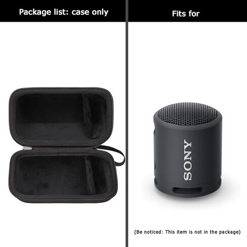 FBLFOBELI Hard Case Compatible with Sony SRS-XB100/SRS-XB12/SRS-XB13 Extra Bass Portable Waterproof Speaker (Case Only) (Black) in Saudi Arabia