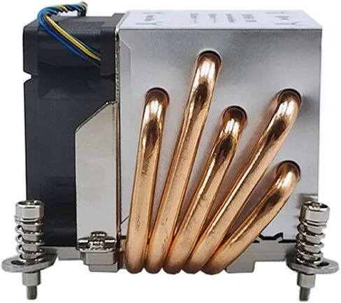 GOOD THERMAL 2U Server CPU CPU Dinkink لـ LGA115X LGA1200 LGA1366 CPU مبرد مع 6025 مروحة 6800 دورة في الدقيقة 5 -PIPE TDP حتى 165W (LGA1366) in Saudi Arabia