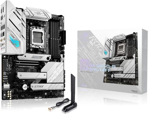 Asus ROG Strix B650-A Gaming WiFi AMD B650 AM5 DDR5 6400 DP HDMI 3x M2 USB3.2 WiFi 6E + BT AURA RGB 2.5Gbit LAN ATX Armoury Crate, AI Suite 3, PCIe Slot Q-Release in Saudi Arabia