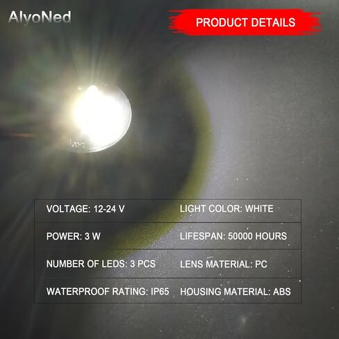 مجموعة مصابيح LED للوحة الترخيص متوافقة مع Ford F150 2015-2020، Raptor 2017-2020، عدسة شفافة 6500K أبيض in Saudi Arabia