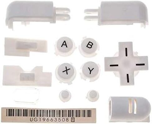 لاستبدال NDSL ABXY L R الأزرار الكاملة التي تم تعيينها مع مفتاح D-PAD لـ Nintendo DS Lite NDSL Console مع لوحة زر مطاطية موصلة (أحمر) in Saudi Arabia