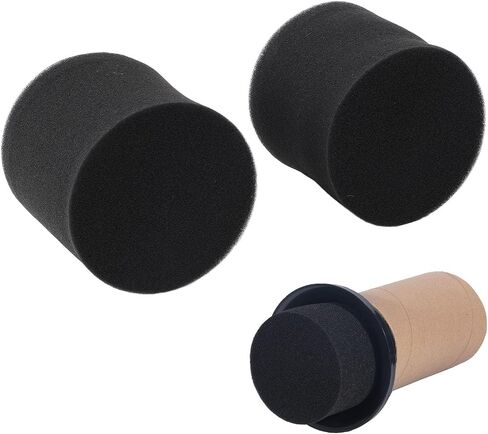 2pcs Speaker Port Tube Sponge, Upgrade Subwoofer Cabinet and Bass Air Vent Sponge Replacement, 90mm Diameter 80mm Height for Speakers in Saudi Arabia