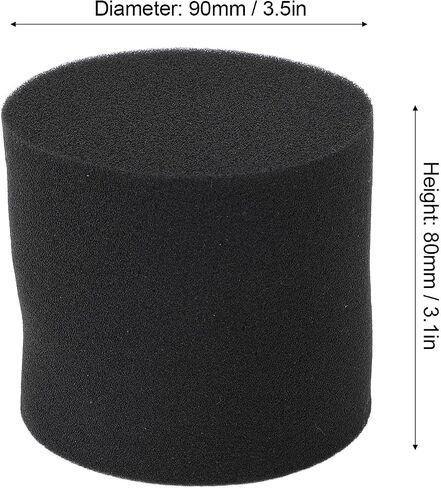 2pcs Speaker Port Tube Sponge, Upgrade Subwoofer Cabinet and Bass Air Vent Sponge Replacement, 90mm Diameter 80mm Height for Speakers in Saudi Arabia