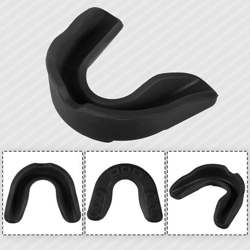 واقي فم للاطفال والشباب من 100 قطعة، واقي الفم الرياضي لكرة القدم، واقي الفم لكرة القدم، حماية اللثة للملاكمة وكرة السلة والهوكي والكاراتيه (الوان جديدة، نمط كلاسيكي) in Kuwait