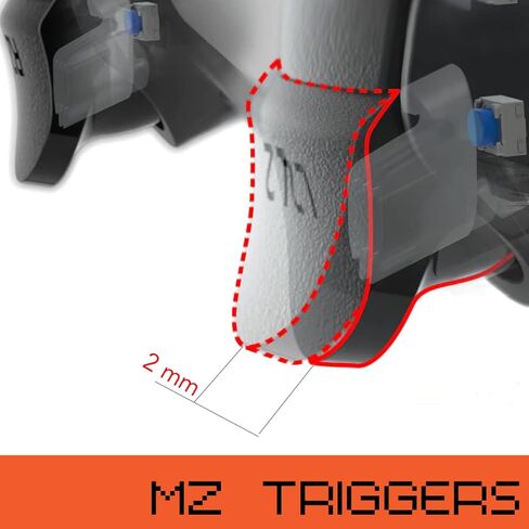 Moddedzone Smart Extreme Modded Controller + Anti Recoil | مجاذيف قابلة للتطبيق الظهر | الإبهام القابلة للتبديل | مشغلات الشعر | الأزرار التكتيكية | متوافق مع PS5 Console & PC | يتحكم التطبيق (أبيض) in Saudi Arabia