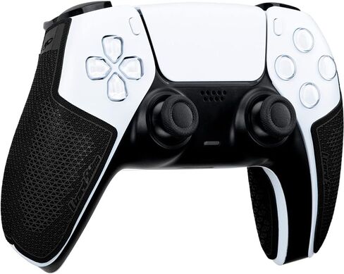 جلود السحلية PS5 Controller Grip - 0.5mm DSP PlayStation 5 Grip - من السهل تثبيت القطع المسبقة - 10 ألوان (طائرة أسود) in Kuwait