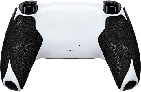 جلود السحلية PS5 Controller Grip - 0.5mm DSP PlayStation 5 Grip - من السهل تثبيت القطع المسبقة - 10 ألوان (طائرة أسود) in Kuwait