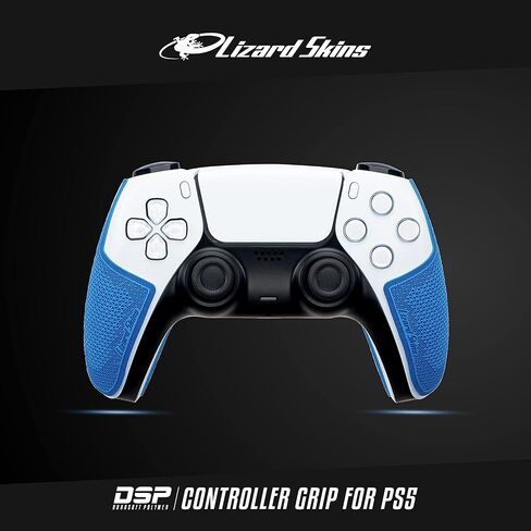 Lizard Skins PS5 Controller Grip – 0.5mm DSP PlayStation 5 Grip - Easy to Install PRE Cut Pieces - 10 Colors (Jet Black) in Saudi Arabia