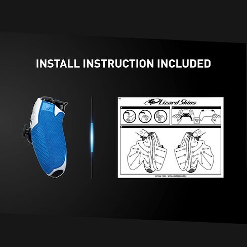 Lizard Skins PS5 Controller Grip – 0.5mm DSP PlayStation 5 Grip - Easy to Install PRE Cut Pieces - 10 Colors (Jet Black) in Saudi Arabia