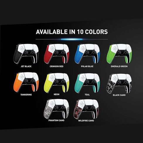 Lizard Skins PS5 Controller Grip – 0.5mm DSP PlayStation 5 Grip - Easy to Install PRE Cut Pieces - 10 Colors (Jet Black) in Saudi Arabia