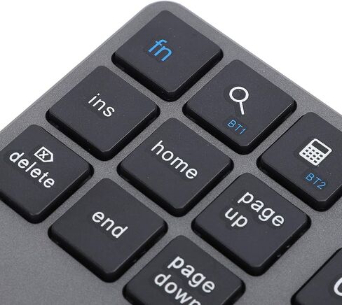 Heayzoki BT Number Pad, USB C Rechargeable 2.4G Numeric Keypad, External 35 Keys Keyboard with Receiver, for Smartphones, Laptops, Desktops, Tablets (Grey) in Saudi Arabia