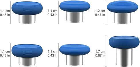 Thumbsticks قطع غيار لسلسلة وحدة تحكم النخبة 2 ، لوحدات التحكم الأساسية من سلسلة 2 (Model 1797). يشمل: 6 × Thumbsticks ، جزء واحد قياسي واحد (أزرق) in Kuwait