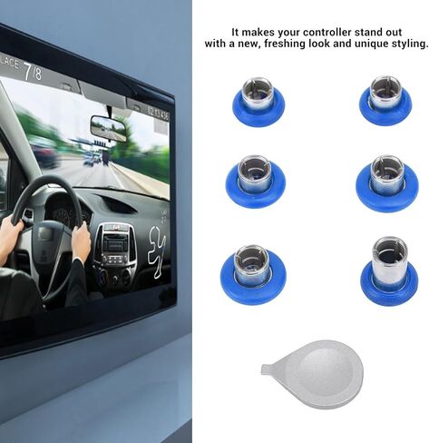 Thumbsticks قطع غيار لسلسلة وحدة تحكم النخبة 2 ، لوحدات التحكم الأساسية من سلسلة 2 (Model 1797). يشمل: 6 × Thumbsticks ، جزء واحد قياسي واحد (أزرق) in Kuwait