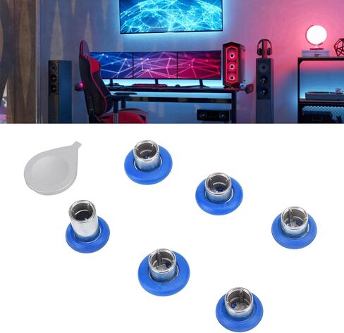 Thumbsticks قطع غيار لسلسلة وحدة تحكم النخبة 2 ، لوحدات التحكم الأساسية من سلسلة 2 (Model 1797). يشمل: 6 × Thumbsticks ، جزء واحد قياسي واحد (أزرق) in Kuwait