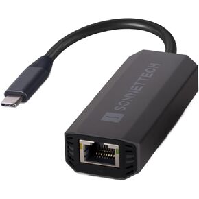 Sonnet Solo5G USB-C to 5 Gigabit Ethernet Adapter – RJ45 Supports 5Gbs, 2.5Gbps, 1Gbps, and 100Mbps, Plug-and-Play. Compatible with USB-C or Thunderbolt Port, Mac, Windows, and Linux