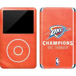 Skinit Decal MP3 Player Skin Compatible with iPod Classic (6th Gen) 80GB - Officially Licensed 2025 NBA Champions Oklahoma City Thunder Design