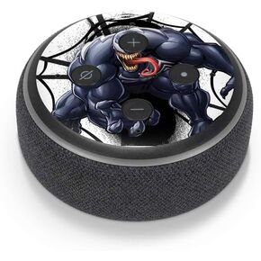 Skinit Skinit Audio Audio Skin متوافق مع Amazon Echo Dot 3 - تصميم Symbiote Marvel المرخص رسميًا