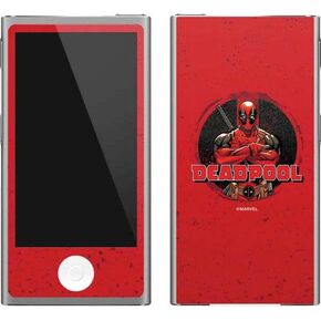 Skinit MECAL MP3 Player Skin متوافق مع iPod Nano (7th Gen & 2012) - تصميم Marvel Deadpool Deadpool Emblem