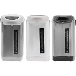 Water Boiler and Warmer with 360 ° Rotating Chassis & Visual Water Level Window 360° Three-dimensional Heating 3 Water Dispensing Modes 4L Hot Water Pot for kitchens & tea room (Grey)