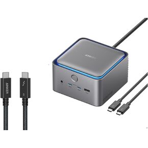 محطة إرساء Anker Prime TB5 ، 14 منافذ Thunderbolt 5 محطة الإرساء مع 140W Max Charging & Anker Prime TB5 240W USB C إلى USB C Cable