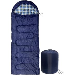 Camping Sleeping Bag for Adults, 3-4 Season Warm & Cold Weather Waterproof Envelope Sleeping Bags for for Backpacking Hiking Travel Outdoors, Adult All Weather Sleeping Bag with 1.5/2/3/4/5lbs Filling