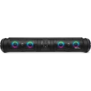 by ECOXGEAR SEB28R Elite 500-Watt Amplified Battery Powered Powersports 8 Speaker Bluetooth Waterproof Dirtproof LED Backlit Soundbar with Standard Mounting Bracket