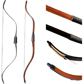 PMZ Archery Recurve Bow - Traditional Korean Bow for Right/Left Hand, Suitable for Hunting or Beginner Adults and Teenagers