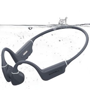 Wild 5 Bone Conduction Headphones, IP68 Waterproof Swimming Headphones Built-in MP3 Player 32G Memory, Bluetooth 5.4, Liquid Silicone Material for Running, Hiking and Wilderness Discovery
