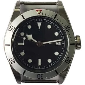 Watch Japan NH35 Automatic Movement 41mm Stainless Steel Case Men's Modified Accessories Mineral Glass Luminous Hands Watch case