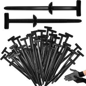 120PCS Nylon Universal Cable Tie Buckle, Heavy Duty Self-Locking Nylon Zip Ties Holder with Pin & Button Design, Car nylon Zip Ties，Multipurpose Cable Ties Tool for Car Daily Repair+1 gloves