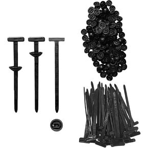 100PCS Nylon Universal Cable Tie Buckle for Car, Automotive Zipper Clips, Heavy Duty Self-Locking Nylon Zip Ties Holder, Multipurpose Plastic Cable Ties Tool for Car Daily Repair Quick Fix